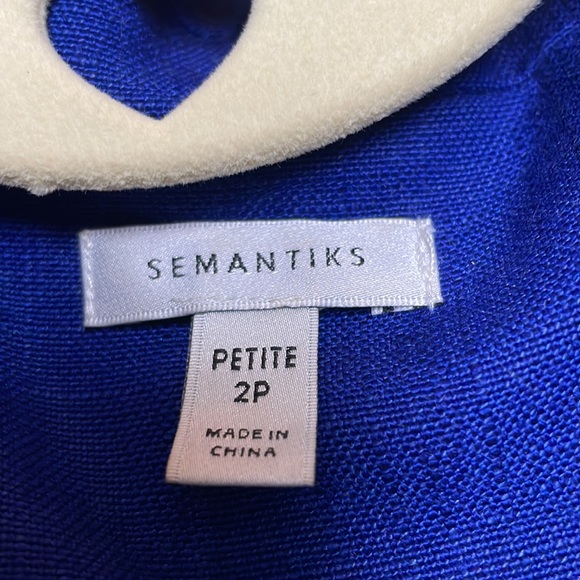Semantiks Royal blue blazer. Size 2P - Picture 7 of 8